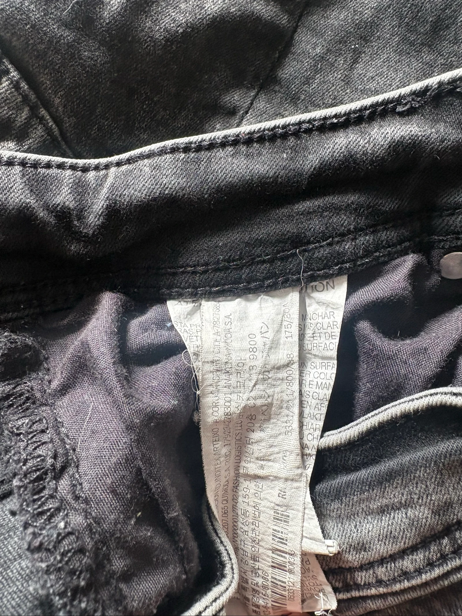 short en jean bershka denim gris délavé bermuda déchiré homme taille 38 m – photo 4